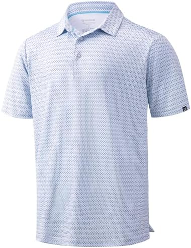 Men's micro print golf polo, arc arrow