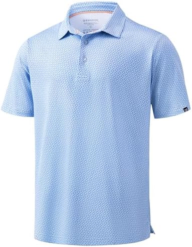 Men's micro print golf polo, rhombus