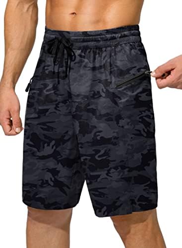 Men's quick dry board shorts, grey camo