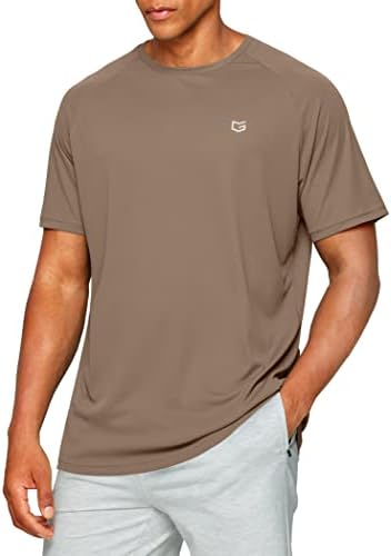 Men's quick dry gym tee, 1-pack brown