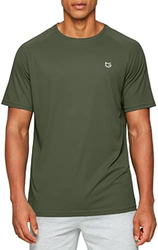 Men's quick dry gym tee, 1-pack dark green