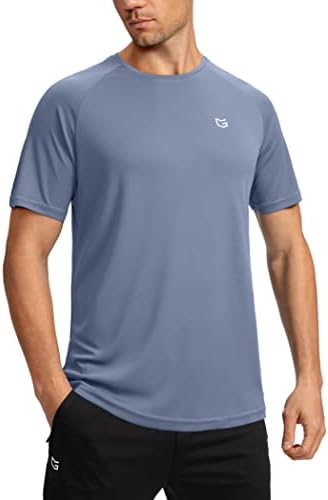 Men's quick dry gym tee, 1-pack dusty blue