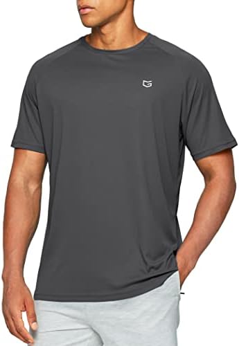 Men's quick dry gym tee, 1-pack grey