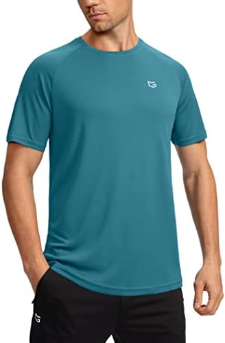 Men's quick dry gym tee, 1-pack harbor navy blue