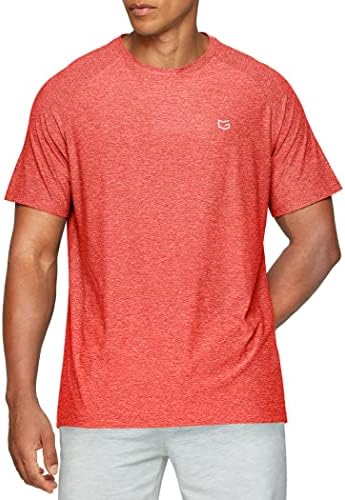 Men's quick dry gym tee, 1-pack heather red