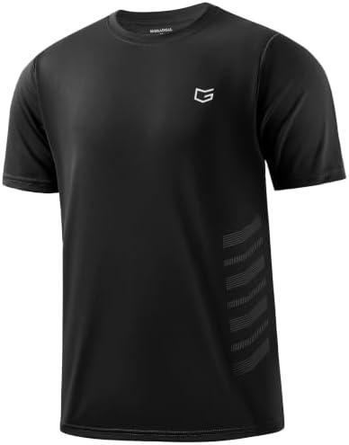 Men's quick dry running tee, black