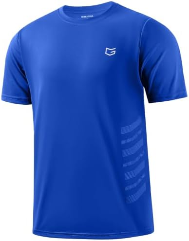Men's quick dry running tee, blue