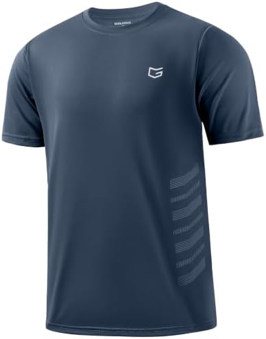 Men's quick dry running tee, navy