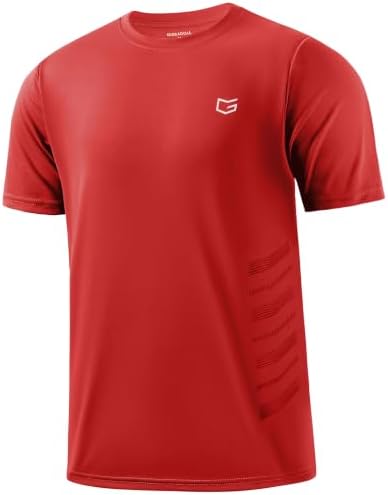 Men's quick dry running tee, red