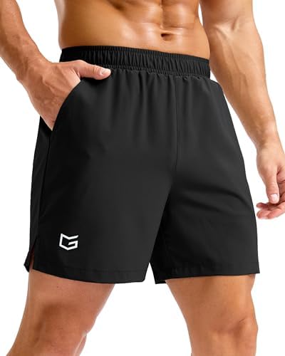 Men's running shorts, three inseams, black