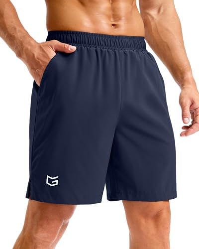 Men's running shorts, three inseams, navy