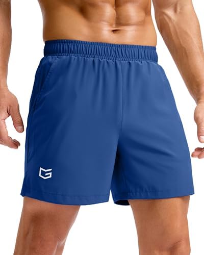 Men's running shorts, three inseams, royal blue