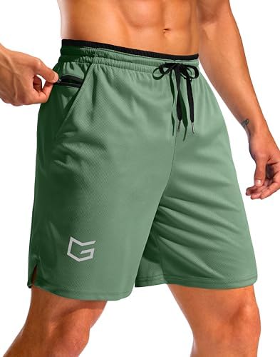 Men's running shorts, two inseams, jasmine green
