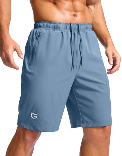 Men's running shorts, two zip pockets, federalblue