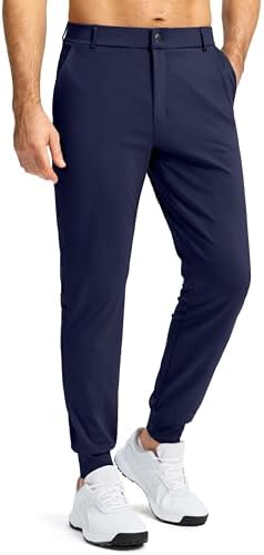 Men's stretch golf joggers, slim fit, navy