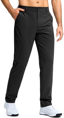 Men's stretch golf pants, three inseams, black