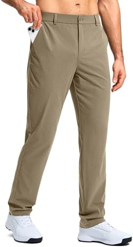 Men's stretch golf pants, three inseams, carbon dust