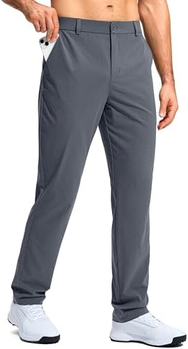 Men's stretch golf pants, three inseams, dusty blue