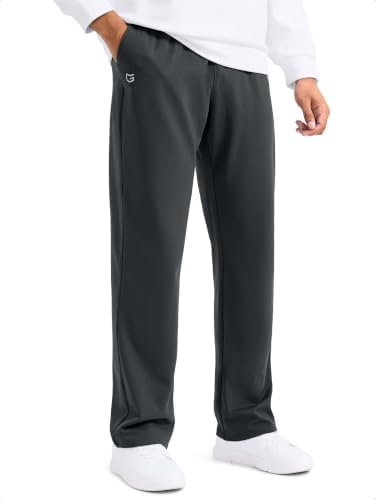 Men's tall fleece-lined winter pants, dark grey