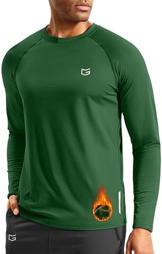 Men's thermal long sleeve tee, olive