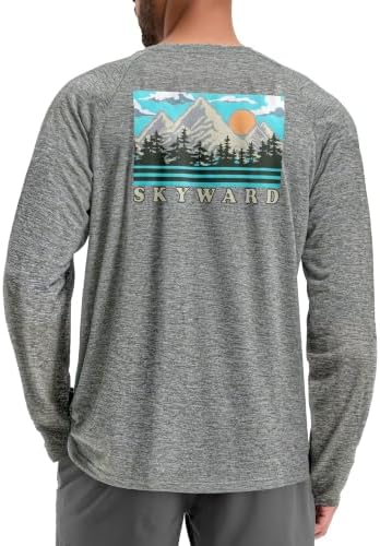 Men's UPF 50+ sun hoodie, mountain