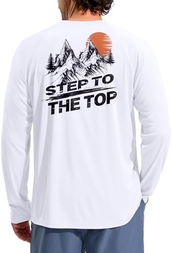 Men's UPF 50+ sun hoodie, peak sunset
