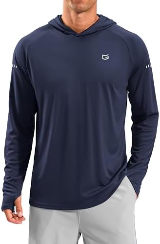 Men's UPF 50+ swim hoodie, navy