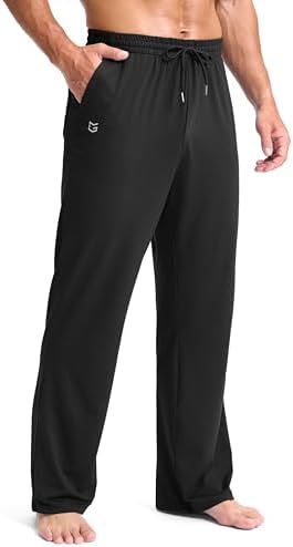Men's yoga lounge pants, black
