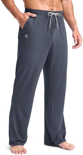 Men's yoga lounge pants, dusty blue