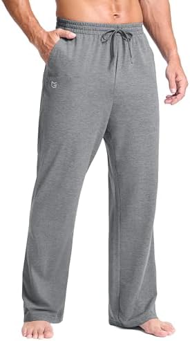 Men's yoga lounge pants, heather grey