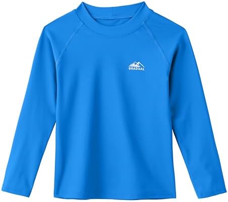 Toddler boys' UPF 50+ swim shirt, blue