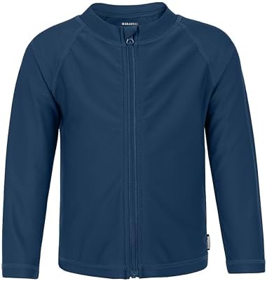 Toddler boys' UPF 50+ swim shirt, dark blue