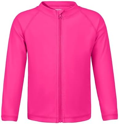 Toddler boys' UPF 50+ swim shirt, hot pink