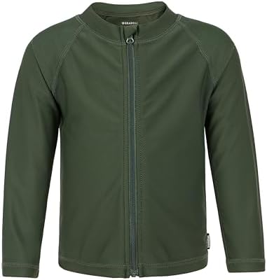 Toddler boys' UPF 50+ swim shirt, hunter green