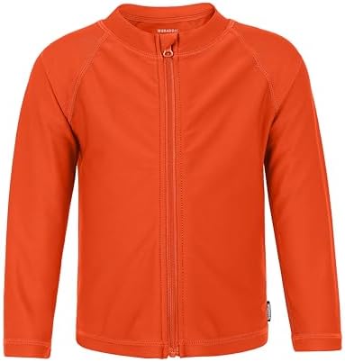 Toddler boys' UPF 50+ swim shirt, orange
