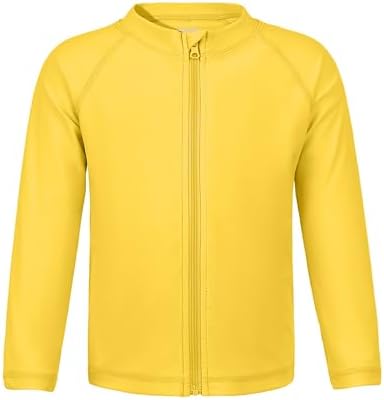 Toddler boys' UPF 50+ swim shirt, yellow