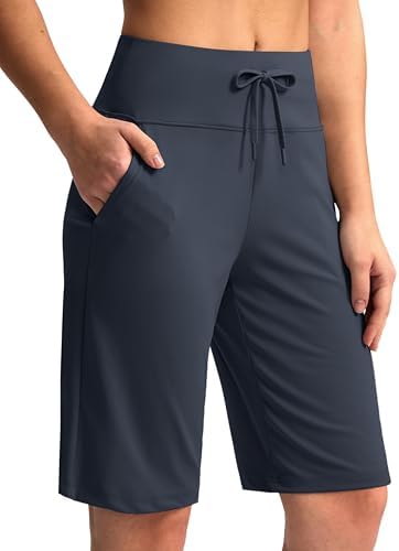 Women's 11" bermuda shorts, dusty blue