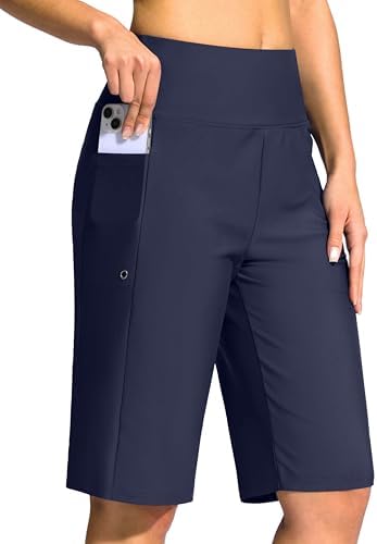 Women's 11" swim shorts with liner, navy