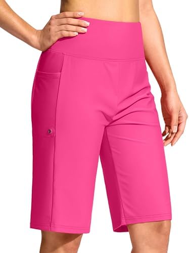 Women's 11" swim shorts with liner, rosy