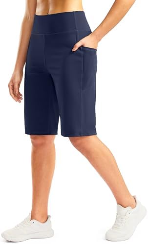 Women's 12" knee-length bermuda shorts, navy