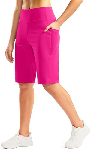 Women's 12" knee-length bermuda shorts, rose
