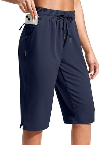 Women's 13" hiking shorts, three pockets, navy