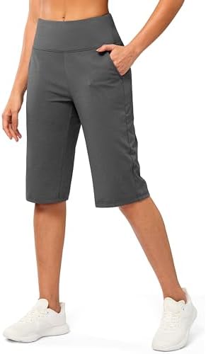 Women's 14" knee-length shorts, charcoal