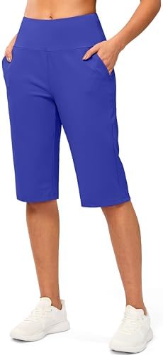 Women's 14" knee-length shorts, royal blue