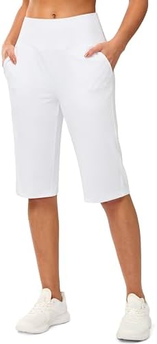 Women's 14" knee-length shorts, white
