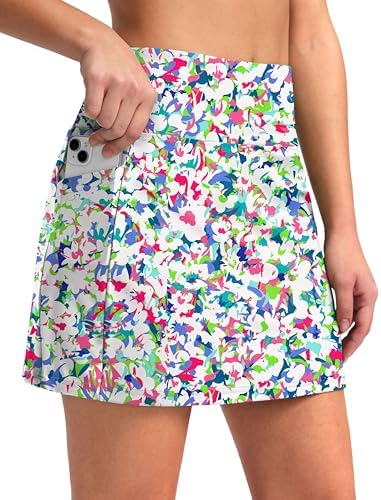 Women's 16" swim skirt, boho flower