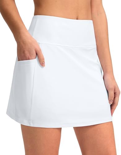 Women's 16" swim skirt, white