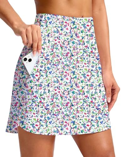 Women's 18" golf skort, abstract floral