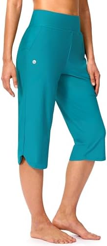 Women's 18" swim capri pants, lake blue