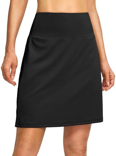 Women's 19" high-waist skort, black